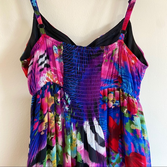 Simon Chang Chiffon Midi-Dress - Picture 6 of 7